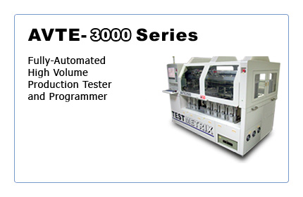 AVTE-3000: Fully-Automated High Volume Production Tester and Programmer