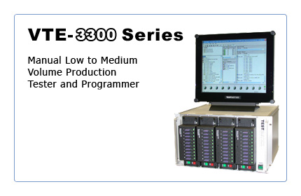 VTE-3300: Manual Low to Medium Volume Production Tester and Programmer